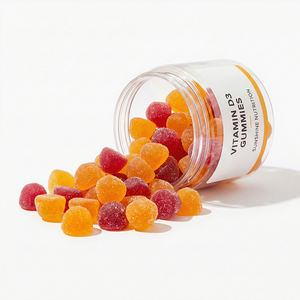 Capsule de vitamine D3 en gélule molle, complément nutritionnel, favorise l'absorption du calcium, renforce l'immunité, les os et les dents, adolescents - Product Image 1