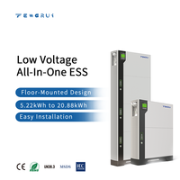 Système ESS tout-en-un de 5,22 kWh 51,2 V équipé de cellules LFP et d'un onduleur monophasé de secours pour les systèmes solaires domestiques ou les petites entreprises