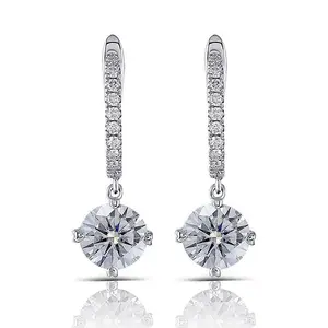 Fashion OL super flash diamond crystal earrings micro-inset zircon women's earrings expensive jewelry N2403053
