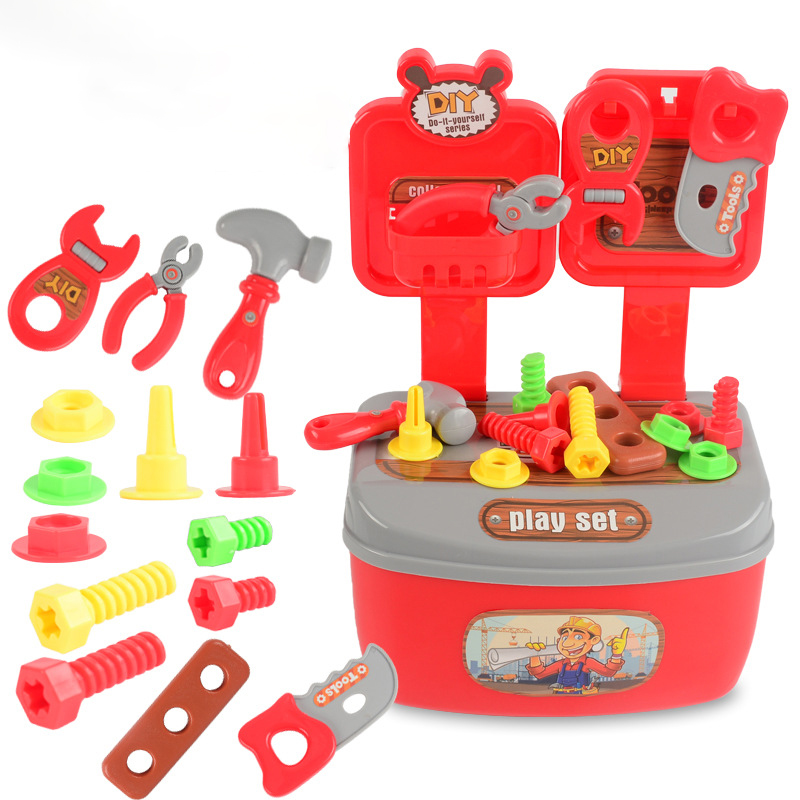 Обучающий Пазл «сделай сам», портативный ремонтный игровой домик для детей, ящик для инструментов, игрушки