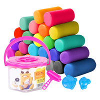 12 couleurs enfants jouets en gros pâte à modeler en argile douce pâte à modeler ultra légère argile à l'air sec créatif bricolage artisanat pâte à modeler