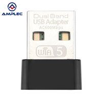 Adaptador WiFi USB WiFi-5 AC900 de 2.4G/5GHz y 900Mbps, Tarjeta WiFi sin Controlador, Adaptador OTG para PC Portátil con Windows 10/11, Adaptador USB WiFi 5