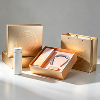 Appareil de massage du cou en deux parties personnalisé, emballage cadeau de luxe, plateau blister pour marque de beauté