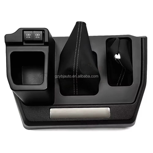 Boîte de Console <span class=keywords><strong>centrale</strong></span> intérieure de voiture YBJ pour Toyota Land Cruiser série 70 LC70 <span class=keywords><strong>76</strong></span> 78 FJ79 70e anniversaire LC79 étui en cuir - Product Image 3