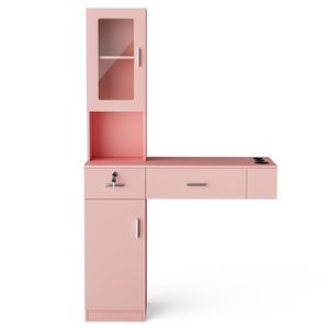 Barra de color para peluquería, equipos completos de salón, conjunto de belleza, paquetes de muebles, estación de salón de montaje en pared, espejo de tocador para maquillaje - Product Image 6