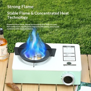 <span class=keywords><strong>Estufa</strong></span> de <span class=keywords><strong>Gas</strong></span> Portátil de Acero Inoxidable de Tres Quemadores, Resistente al Viento, con Protección Contra Apagado Automático, de Doble Uso con <span class=keywords><strong>Cartucho</strong></span> de Butano, Ideal para Picnic y Camping al Aire Libre - Product Image 4