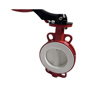 Válvulas Yihong, Válvula de Mariposa Tipo Wafer con Revestimiento de PTFE, 3 Años de Garantía, Uso Químico y Farmacéutico - Product Image 4
