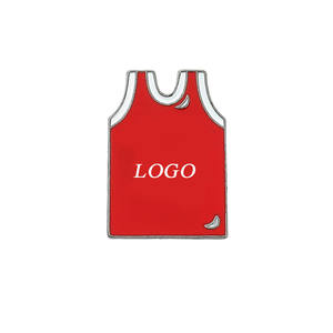 थोक खेल बास्केटबॉल जर्सी धातु पिन पेशेवर कस्टम कार्टून स्टार कपड़े ब्रोच नरम तामचीनी पिन - Product Image 6