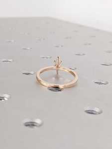 แหวนเพชรเม็ดเดี่ยวทรงมาร์คีส์ทองคำขาว 14k ดีไซน์หรูหรา ประดับเพชรแล็บเกรดพรีเมียม แหวนแต่งงาน/หมั้น ดีไซน์โดดเด่น - Product Image 2