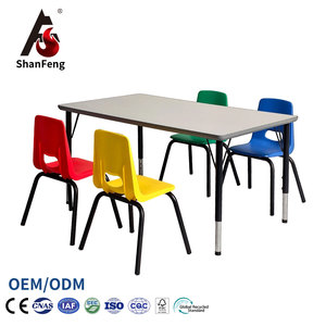 Mesas y Sillas Escolares Modernas y Económicas con Altura Ajustable para Jardín de Infancia, Muebles Infantiles para Uso en el Aula - Product Image 1