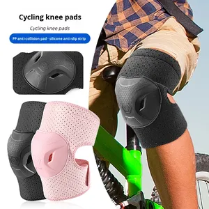 Rodilleras deportivas antideslizantes gruesas, equipo de protección para patinaje sobre ruedas, <span class=keywords><strong>ciclismo</strong></span>, protectores de piernas anticaída, rodilleras anticolisión - Product Image 1