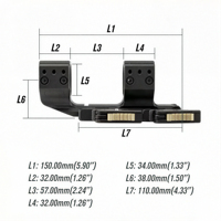 Support de lunette cantilever à double anneaux, réglable, 30 mm, pour sports de plein air et accessoires de tir - Prix usine