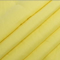 Tissu en dentelle de ramie 100% pur en gros, tissé uni 21SX21S 125G, léger et respirant, pour robe d'été, vêtement pour filles