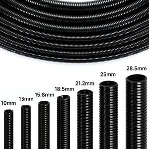Tubo Corrugato Flessibile Professionale PA66 per Condotti Elettrici con Filo d'Acciaio Protettivo, Realizzato in Nylon e Materiale PE - Product Image 1