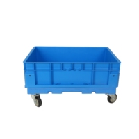 Caisses de rangement robustes en PP 600*400*300mm pour entrepôt, caisses en plastique pour déménagement et stockage (vente en gros)