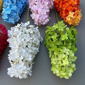 زهرة هيدرانجيا اصطناعية بلاستيكية طويلة الساق للعودة إلى المدرسة وديكور المنزل - Product Image 3