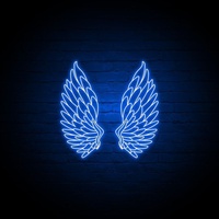 Livraison directe, ailes d'ange personnalisées, lettres en néon LED en acrylique transparent 3D, décoration lumineuse, enseignes électroniques, enseigne au néon personnalisée