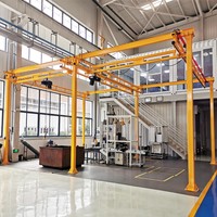 Rail en aluminium flexible KBK pour grue, déplacement manuel facile pour la manipulation rapide des pièces sur poste de montage, levage et manutention de matériaux