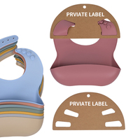 Nouveau bavoir imperméable lavable pour tout-petits Offre Spéciale bavoir en silicone écologique de qualité alimentaire pour les enfants Vente en gros