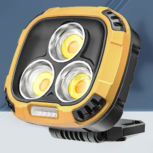 Powerful Solar COB Work Light Spotlight USB Rechargeable Camping Lantern Outdoor 7 Modes Searchlight Power Bank Floodlight Torch