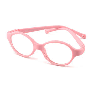 Anitブルーライト子供フレーム近視用メガネ快適でフレキシブルな超軽量小型TPEEオーバル女の子男の子 - Product Image 3