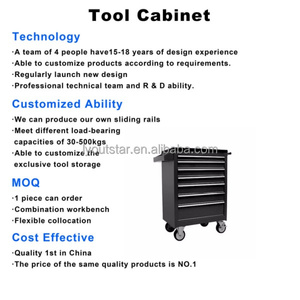 Large Universal <b>Locking</b> Rolling Metal Tool <b>Cabinet</b> with Adjustable Shelves & Multi-Storage Customized OEM Support - Product Image 2