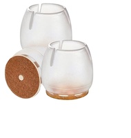 Chaise transparente jambe meubles Table jambe couverture sol protecteur chaise jambe chaussettes