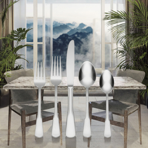 304 Stainless Steel <b>Mirror</b> Polish <b>Acrylic</b> Clip Handle Elegant Western Tableware Knife Fork and Spoon Set for Business Gifts - Product Image 3
