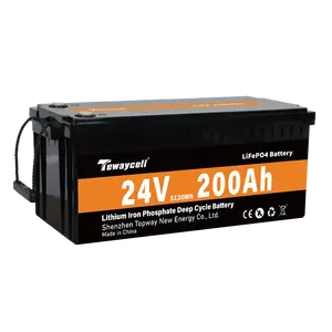 Good quality tewaycell brand prismatic lifepo4 battery pack 12v 24v 200ah batteries for solar energy