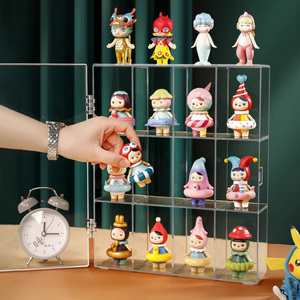 Mini vitrina acrílica <span class=keywords><strong>Funko</strong></span> Pop figuras y colecciones de juguetes organizador de almacenamiento con respaldo de espejo para tiendas minoristas - Product Image 4