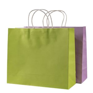 Bolsa de Papel Kraft Reciclable con Logotipo Personalizado, Bolsa de Papel Kraft para Compras con Asa, Bolsas de Papel para Llevar Comida - Product Image 5