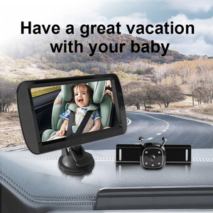 Baby -4.3 Inch High Definition Foldable Screen With Night Vision & <b>Alarm</b> Function Monitor for Kids YB-407CA Car Baby - Product Image 4