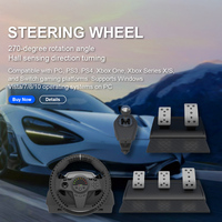 Volant de course pour jeux vidéo avec fonction audio, compatible Nintendo Switch, Xbox One, PS3, PS4, PC