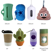 Nouveau 2026 – Distributeur de sacs à déjections canines en papier et bois, personnalisable avec logo, écologique, portable et populaire