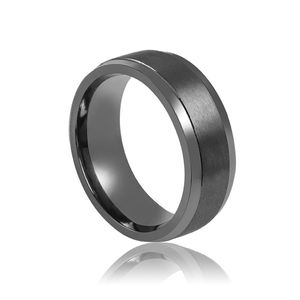 Joyería Tizti, anillo de Metal, Material raro, angustia, anillo de boda de tantalio puro cepillado, anillos personalizados para mujeres y hombres, joyería - Product Image 2