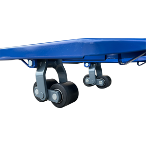 Chariot à palettes manuel tout-terrain simple de 2 tonnes, chariot à palettes manuel, chariot élévateur à fourche, chariot à palettes manuel 540x2000mm, roue tandem en caoutchouc PU - Product Image 6