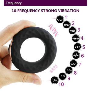 Control remoto inalámbrico Vibrador Stay <span class=keywords><strong>Hard</strong></span> <span class=keywords><strong>Cock</strong></span> Ring Vibradores Neumático Juguetes sexuales para hombres Retrasar la eyaculación Masturbadores masculinos - Product Image 2