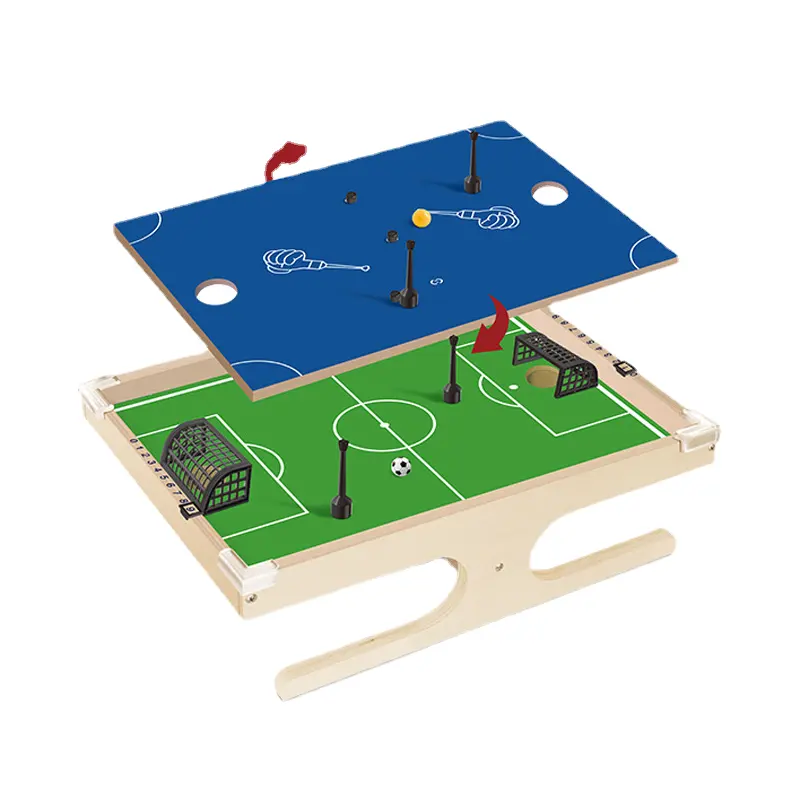 HY Toys Cross-border Table-top Soccer Game Two-man Battle Magnetic Mini Indoor World Cup Educational Toy
