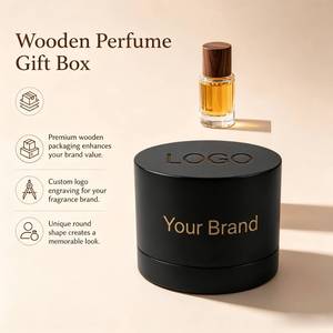 Boîte à parfum en bois personnalisée en gros d'usine, boîte cadeau de luxe pour parfum, emballage en bois avec logo personnalisé - Product Image 1