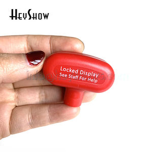 HeyShow EAS – crochet d'affichage antivol de sécurité rouge, serrure d'arrêt pour magasin de détail avec affichage de signe verrouillé, voir le personnel pour obtenir de l'aide - Product Image 4