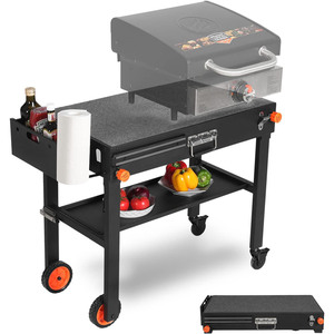 Blackstone Portable Folding <b>Storage</b> <b>Cart</b> 44.5x78.7x71.9cm Metal Camping Outdoor Use - Product Image 1