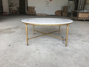<span class=keywords><strong>Table</strong></span> <span class=keywords><strong>console</strong></span> ronde en marbre moderne nordique MRS WOODS, <span class=keywords><strong>table</strong></span> basse en acier inoxydable avec pieds en <span class=keywords><strong>fer</strong></span> doré de luxe - Product Image 5
