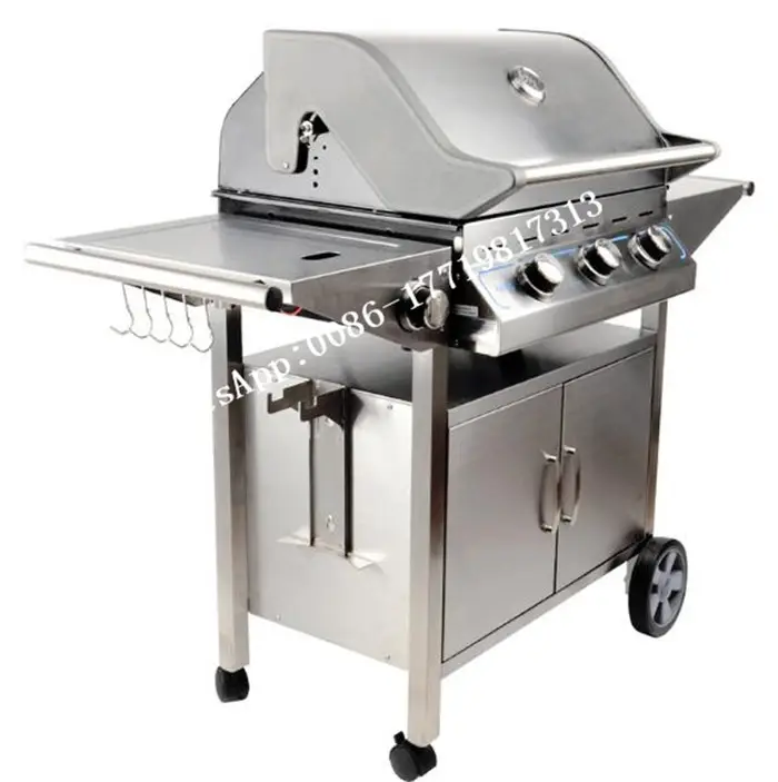 2023 Smoke-free barbecue pits Stainless steel industrial mini tabletop commercial charcoal bbq gril with Gas/electric