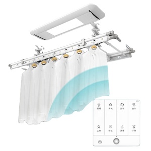 Support de sèche-linge pliable et mural au plafond électrique multifonctionnel pour l'intérieur de la maison Télécommande pour balcon - Product Image 3
