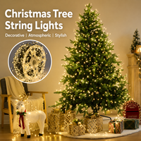 Guirlandes lumineuses LED en fil de cuivre, étanches IP44, avec télécommande, pour décorations de Noël et arrangements festifs