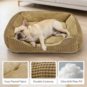 Eco-Friendly Solid Pattern Dog <b>Bed</b> Universal Square <b>Nest</b> for Dogs All Seasons Removable Washable 100% Polyester Fill Made Cloth - Product Image 2