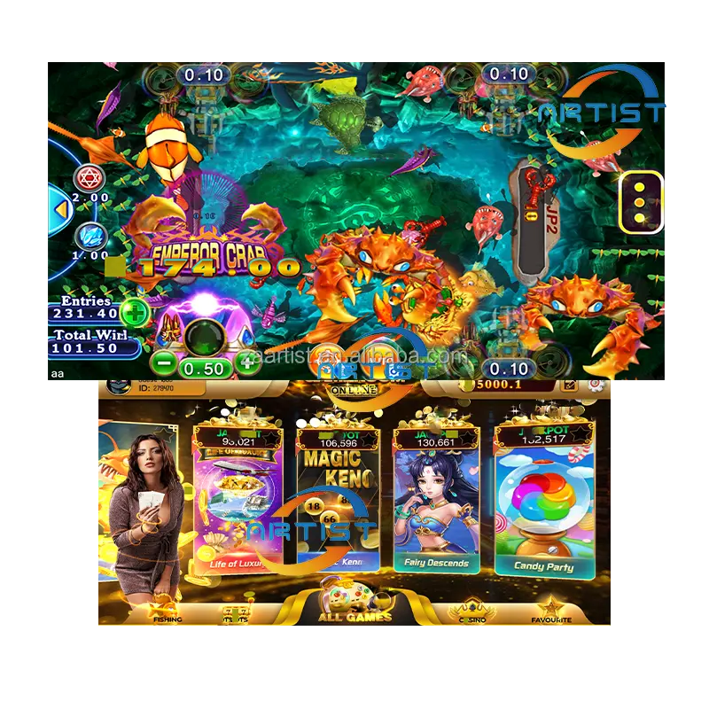 Mobile online Game Room King of Pop Noble Distributor agent Free demo account Customized online skill Fish game