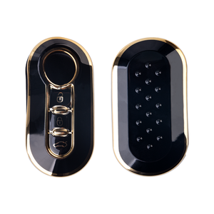 Couverture de porte-clés en TPU de haute qualité avec garniture en or pour accessoires de clé de couverture à distance de voiture <span class=keywords><strong>Fiat</strong></span> <span class=keywords><strong>500</strong></span> - Product Image 3