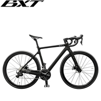 BXT Carbon Gravelbike 700C mit Vollständig Interner Zugführung, Scheibenbremse und Shimano 105 R7000 2*11-Gang Schaltung – Rennrad/Gravel-Fahrrad