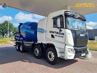 Camion malaxeur à ciment électrique SANY Premium d'occasion 8x4, batterie interchangeable 350 kWh, capacité de mélange de 12 m³, autonomie de 301-400 km